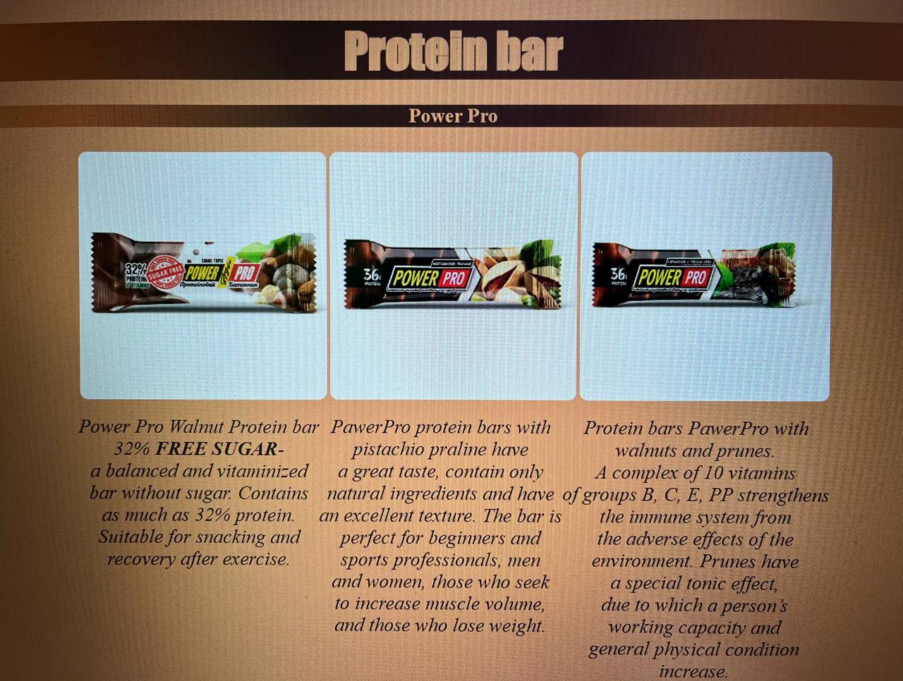 Protein Bar project preview